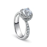 Anello Damiani Donna Bocciolo Full Pavè in Oro bianco Diamante 0.31 Ct 81085476 - 81085476